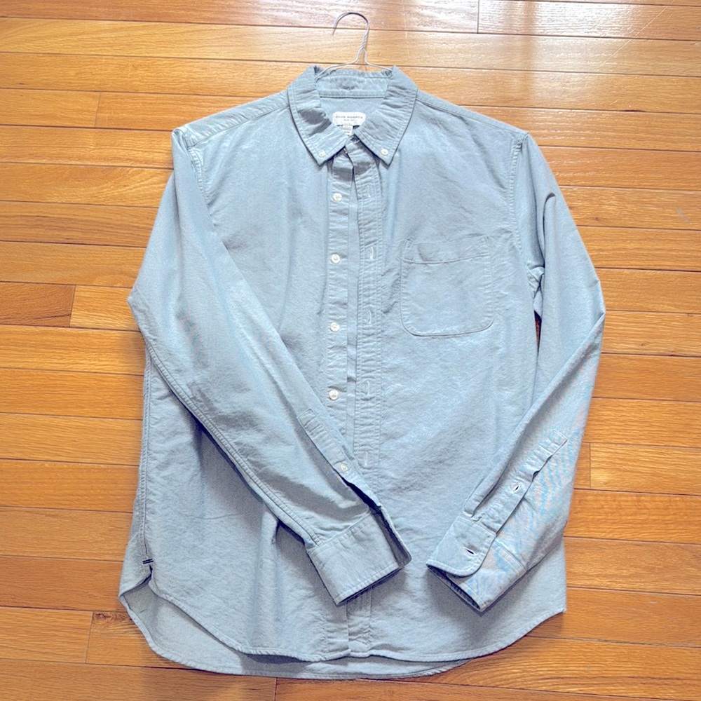 Club Monaco Blue Casual Button Down Shirt
